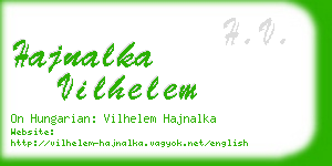 hajnalka vilhelem business card